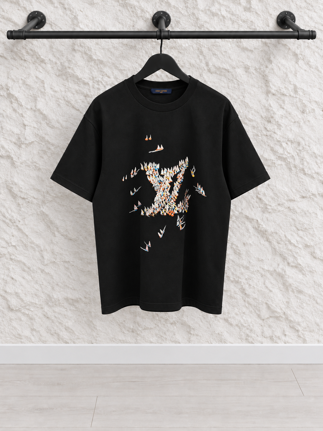 CAMISETA LV NEGRA
